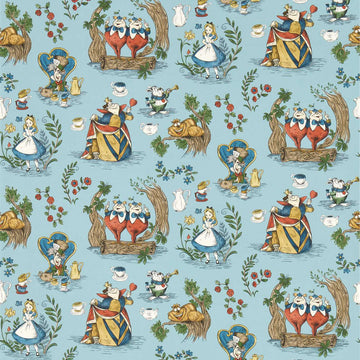 Sanderson Wallpaper Alice in Wonderland Puddle Blue 217286