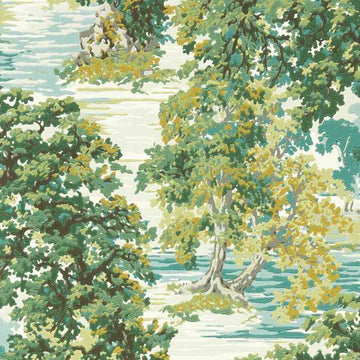 Sanderson Wallpaper Ancient Canopy Forest Green 217222