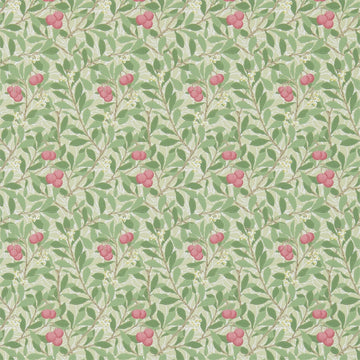 Morris & Co Wallpaper Arbutus Olive/Pink 214720