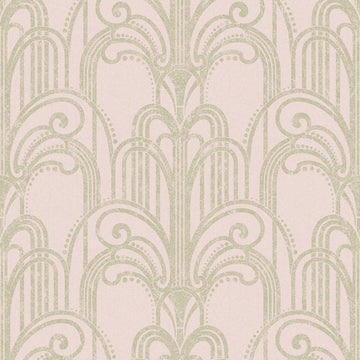 Graham & Brown Wallpaper Art Deco Blush 105919