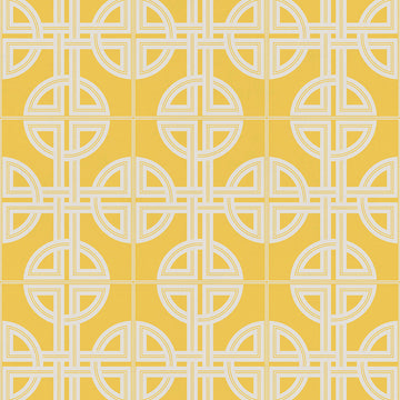Graham & Brown Wallpaper Asian Lattice Saffron 105781