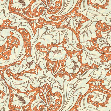 Morris & Co Wallpaper Bachelors Button Burnt Orange/Sky 217097