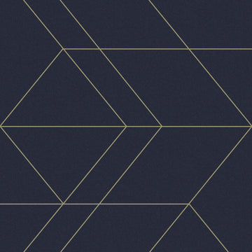 Graham & Brown Wallpaper Balance Navy/Gold 106757