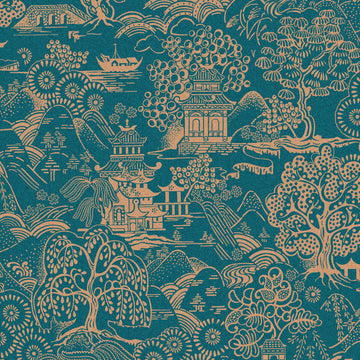 Graham & Brown Wallpaper Basuto Teal 105932