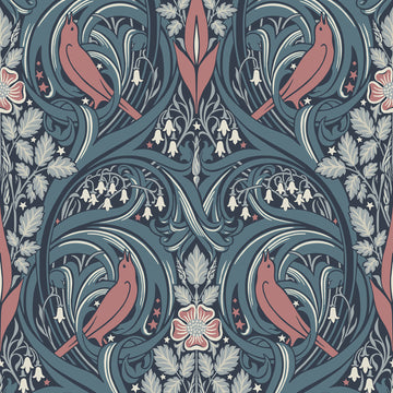 Galerie Wallpaper Bird Scroll ET12222