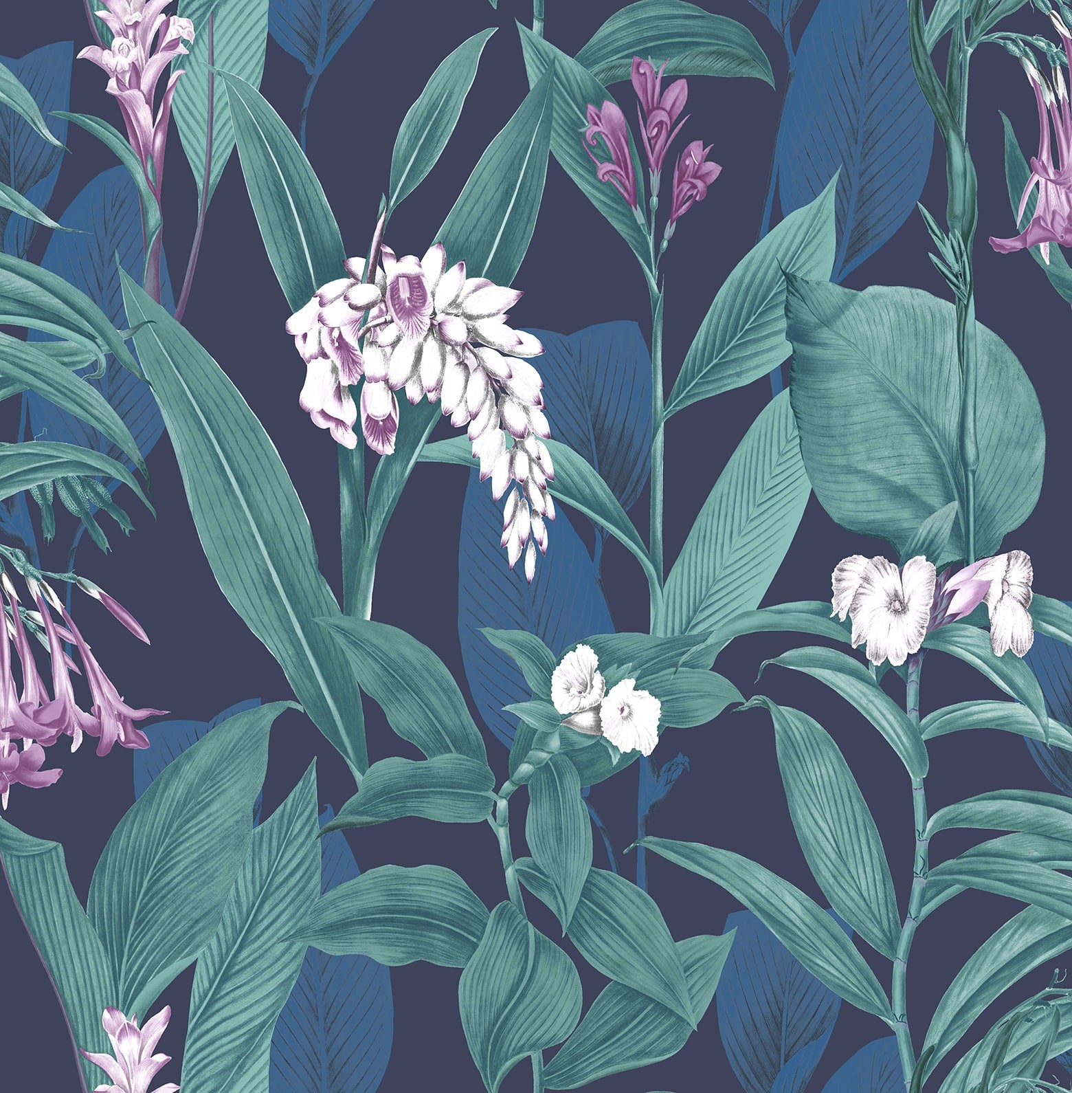 Shop Botanica Midnight Wallpaper