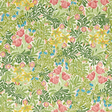 Morris & Co Wallpaper Bower Bough's Green/Rose 217205