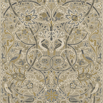 Morris & Co Wallpaper Bullerswood Stone/Mustard 216447