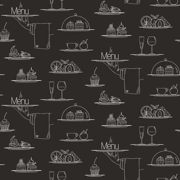 Galerie Wallpaper Chalkboard Menu G45408