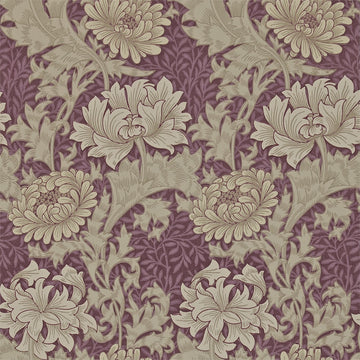 Morris & Co Wallpaper Chrysanthemum Wine 212548