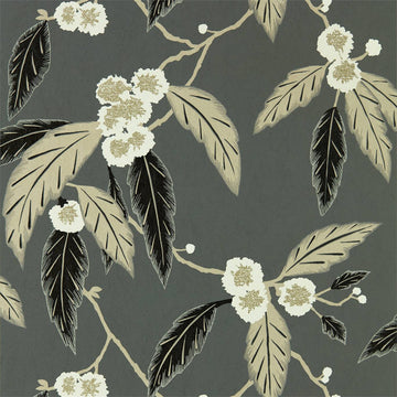 Harlequin Wallpaper Coppice Ebony / Putty / Snow 112136