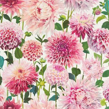 Harlequin Wallpaper Dahlia Blossom / Emerald / New Beginnings 112843