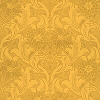 Little Greene Wallpaper Dahlia Scroll Giallo