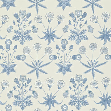 Morris & Co Wallpaper Daisy Blue/Ivory 212561