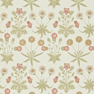 Morris & Co Wallpaper Daisy Coral/Manilla 212560