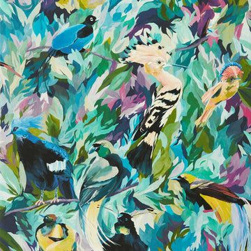 Harlequin Wallpaper Dance of Adornment Wilderness / Nectar / Pomegranate 112763