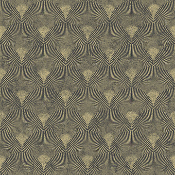 Graham & Brown Wallpaper Fan Black/Gold 104303