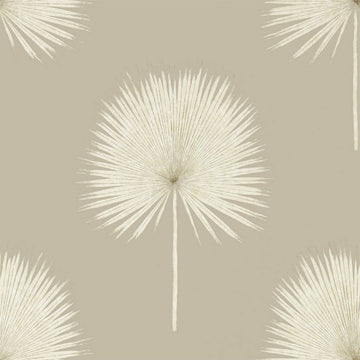 Sanderson Wallpaper Fan Palm Linen/Gilver 216637