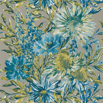 Harlequin Wallpaper Floreale Cornflower / Gilver 111496