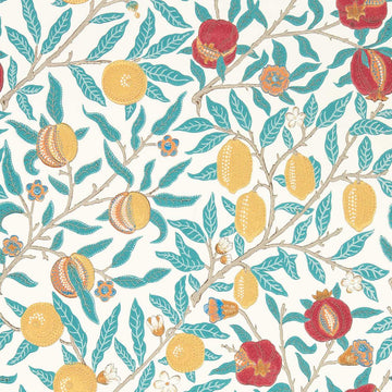 Morris & Co Wallpaper Fruit Green Indigo/Madder 217085