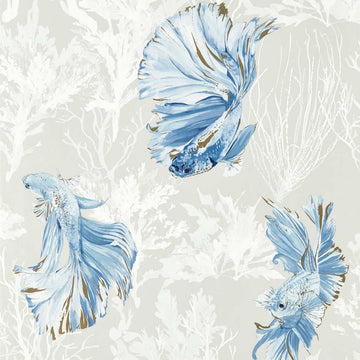 Harlequin Wallpaper Halfmoon Stillness / Indigo 112766