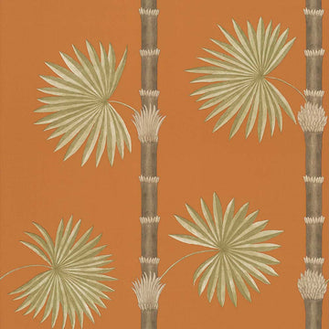 Paint & Paper Library Wallpaper Hardy Palm Burnt Orange