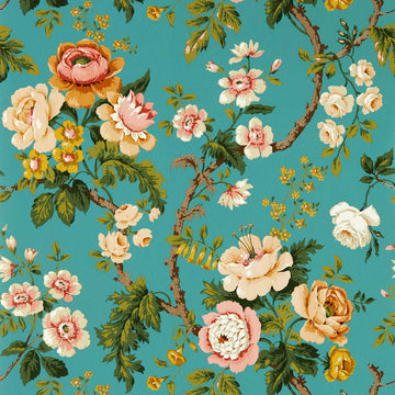 Sanderson Wallpaper Hykenham High Sea/Ginger 217041