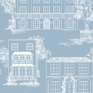 Little Greene Wallpaper Hampstead James Blue