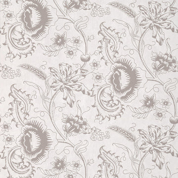 Little Greene Wallpaper Woodblock Mono Dolphin