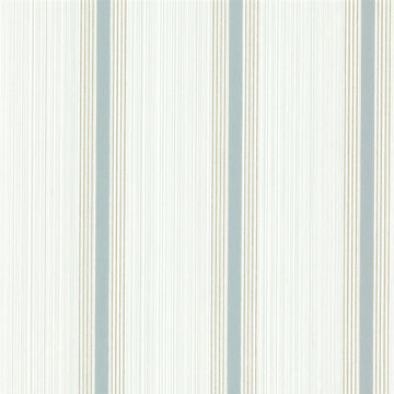 Little Greene Wallpaper Cavendish Stripe Brush Blue