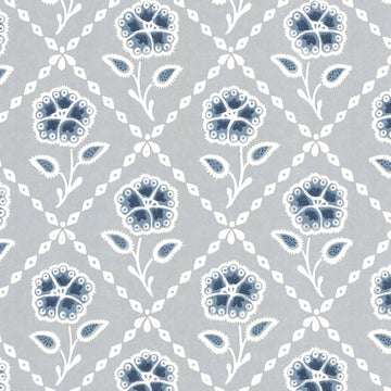 Little Greene Wallpaper Whitehall Prussian