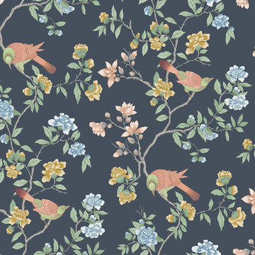 Little Greene Wallpaper Aderyn Hicks' Blue