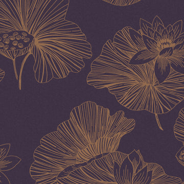 Graham & Brown Wallpaper Lotus Plum 105936