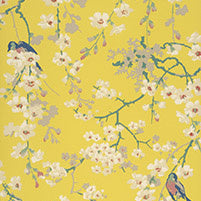 Little Greene Wallpaper Massingberd Blossom Yellow