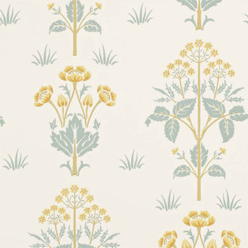 Morris & Co Wallpaper Meadow Sweet Gold/Slate 216829