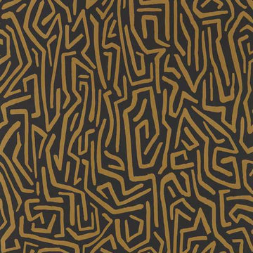 Harlequin Wallpaper Melodic Gold / Black Earth 112829