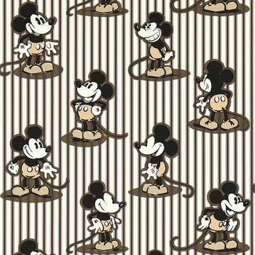 Sanderson Wallpaper Mickey Stripe Humbug 217272