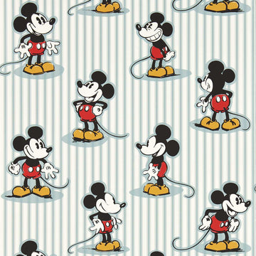 Sanderson Wallpaper Mickey Stripe Sea Salt 217271