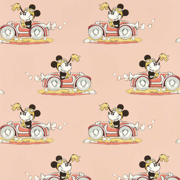 Sanderson Wallpaper Minnie on the Move Candy Floss 217268