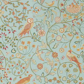 Morris & Co Wallpaper Newill Peppermint Russet 216704