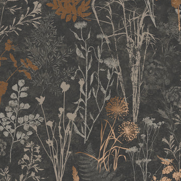 Graham & Brown Wallpaper Organics Black/Copper 120718