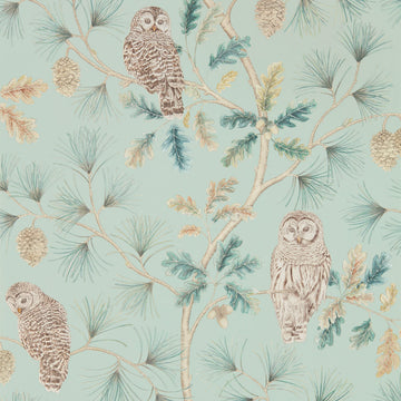 Sanderson Wallpaper Owlswick Whitstable Blue 216596