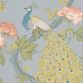 Little Greene Wallpaper Pavona Skye