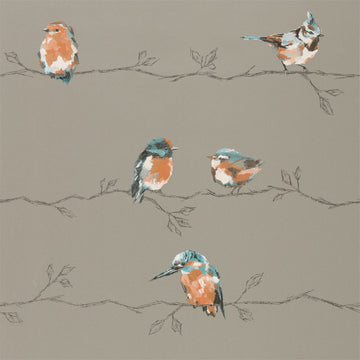 Harlequin Wallpaper Persico Tangerine / Duckegg 111485