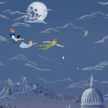 Sanderson Wallpaper Peter Pan Evening Blue 217293