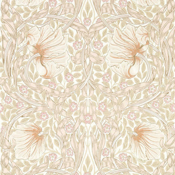 Morris & Co Wallpaper Pimpernel Cochineal Pink 217064