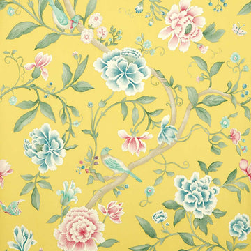 Sanderson Wallpaper Porcelain Garden Rose/Linden DCAVPO102