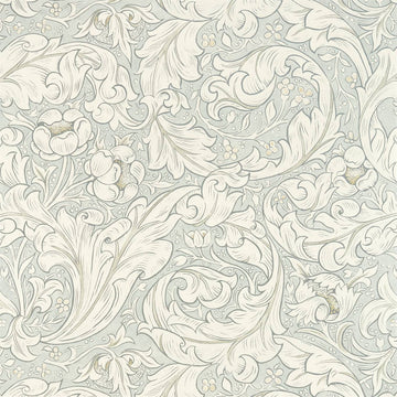 Morris & Co Wallpaper Pure Bachelors Button Grey Blue 216554