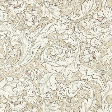 Morris & Co Wallpaper Pure Bachelors Button Linen/Coral 216051