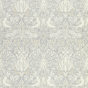 Morris & Co Wallpaper Pure Dove & Rose Cloud Grey 216520